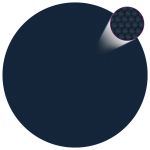 Folie solară plutitoare piscină, negru/albastru, 527 cm, PE GartenMobel Dekor