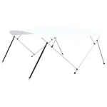 Parasolar barcă Bimini, 4 arcuri, alb, 243 x (230-244) x 137 cm GartenMobel Dekor