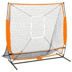 Plasă de antrenament sport baseball, negru, 174x76x158,5 cm GartenMobel Dekor