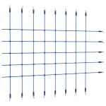Plasă de cățărat, albastru, 200x150 cm GartenMobel Dekor