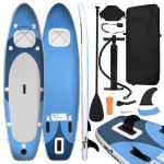 Set placă paddleboarding gonflabilă, albastru, 300x76x10 cm GartenMobel Dekor