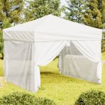 Cort pliabil pentru petrecere, pereți laterali, alb, 3x3 m GartenMobel Dekor