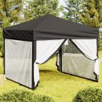 Cort pliabil pentru petrecere, pereți laterali, antracit, 3x3 m GartenMobel Dekor