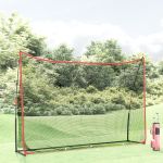 Plasă antrenament golf, negru și roșu, 305x91x213 cm, poliester GartenMobel Dekor
