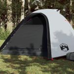 Cort camping, 4 persoane, alb opac, țesătură, impermeabil GartenMobel Dekor