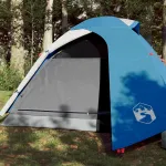Cort camping 2 pers., albastru, impermeabil, configurare rapidă GartenMobel Dekor