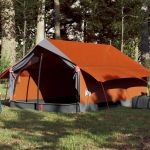 Cort camping 2 pers. gri/portocaliu 193x122x96 cm tafta 185T GartenMobel Dekor