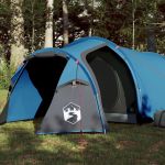 Cort camping 3 pers., albastru, impermeabil, configurare rapidă GartenMobel Dekor