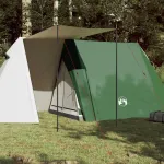 Cort de camping 3 persoane, verde, 465x220x170 cm, tafta 185T GartenMobel Dekor
