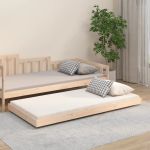 Cadru de pat, 75x190 cm, lemn masiv de pin GartenMobel Dekor