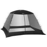 Cort camping/plaja, plasa, 4-6 persoane, cu geanta, negru, 300x300x200 cm GartenVIP DiyLine
