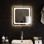 Oglindă de baie cu LED, 40x40 cm GartenMobel Dekor