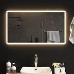 Oglindă de baie cu LED, 90x50 cm GartenMobel Dekor
