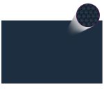Folie solară plutitoare piscină, negru/albastru, 800x500 cm, PE GartenMobel Dekor