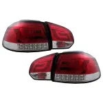 Stopuri Full LED VW Golf 6 VI (2008-2013) Rosu Clar Performance AutoTuning