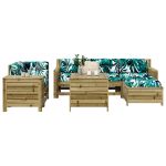 Set canapea de grădină, 7 piese, lemn de pin tratat GartenMobel Dekor