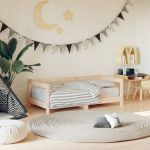 Cadru de pat pentru copii, 70x140 cm, lemn masiv de pin GartenMobel Dekor