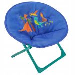 Scaun pliabil pentru camping, gradina, copii, Jumi, albastru, max 35 kg, 50x28x50 cm GartenVIP DiyLine