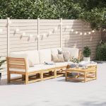 Set mobilier grădină cu perne, 6 piese, lemn masiv acacia GartenMobel Dekor
