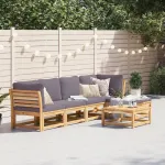 Set mobilier grădină cu perne, 6 piese, lemn masiv acacia GartenMobel Dekor
