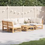 Set mobilier grădină cu perne, 7 piese, lemn masiv acacia GartenMobel Dekor