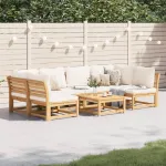 Set mobilier grădină cu perne, 7 piese, lemn masiv acacia GartenMobel Dekor