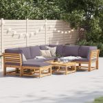 Set mobilier grădină cu perne, 8 piese, lemn masiv acacia GartenMobel Dekor