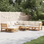 Set mobilier grădină cu perne, 9 piese, lemn masiv acacia GartenMobel Dekor