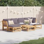 Set mobilier grădină cu perne, 7 piese, lemn masiv acacia GartenMobel Dekor