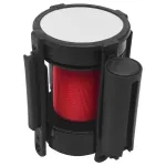 Barieră bandă retractabilă, roșu, 200 cm GartenMobel Dekor