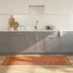 Covor dreptunghiular, maro, 70x200 cm, bambus GartenMobel Dekor