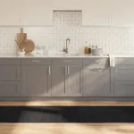 Covor dreptunghiular, negru, 70x500 cm, bambus GartenMobel Dekor