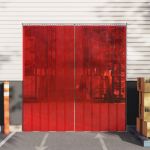 Perdea pentru ușă, roșu, 200 mmx1,6 mm 25 m, PVC GartenMobel Dekor