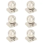 Capace stâlpi tip glob, 6 buc., 91 x 91 mm, oțel inoxidabil GartenMobel Dekor