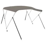 Parasolar barcă Bimini cu 3 arcuri, gri, 183x152x133 cm GartenMobel Dekor