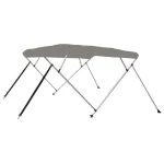 Parasolar barcă Bimini cu 4 arcuri, gri, 236x228x127 cm GartenMobel Dekor
