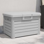 Cutie de perne de exterior gri 73x50,5x46,5 cm polipropilenă GartenMobel Dekor