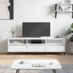 Comodă TV, alb, 150x30x44,5 cm, lemn prelucrat GartenMobel Dekor
