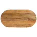 Blat de masă oval, 80x40x2,5 cm, lemn masiv de mango GartenMobel Dekor