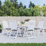 Perne de scaun, 6 buc., gri, 40x40x7 cm, textil oxford GartenMobel Dekor