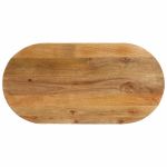 Blat de masă oval, 80x40x3,8 cm, lemn masiv de mango GartenMobel Dekor
