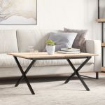 Picioare Măsuță de cafea X-Frame 80x70x43 cm Fontă GartenMobel Dekor