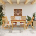 Set mobilier de grădină, 5 piese, lemn masiv de acacia GartenMobel Dekor
