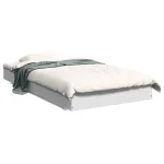 Cadru de pat, alb, 90x190 cm, lemn prelucrat GartenMobel Dekor