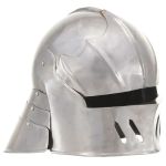 Coif cavaler medieval antichizat jocuri pe roluri argintiu oțel GartenMobel Dekor