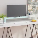 Stativ TV/Suport monitor, sticlă, verde, 100 x 30 x 13 cm GartenMobel Dekor