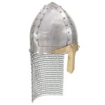 Coif cavaler cruciat antichizat joc de rol argintiu oțel GartenMobel Dekor