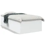 Cadru de pat, alb, 100x200 cm, lemn prelucrat GartenMobel Dekor