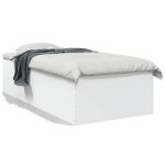 Cadru de pat, alb, 90x190 cm, lemn prelucrat GartenMobel Dekor
