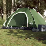 Cort de camping pentru 5 persoane, eliberare rapidă, verde GartenMobel Dekor